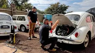 Lavando motor do Fusca - Garage vw 77