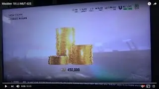 Madden 18 |::| MUT 625 MUT Coin Bank purchase