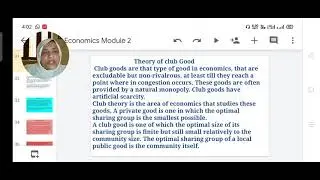 Theory of club good and stabilization policy