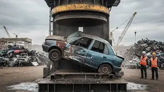Heavy Machine Crushing Cars | Relaxing & Satisfying Video