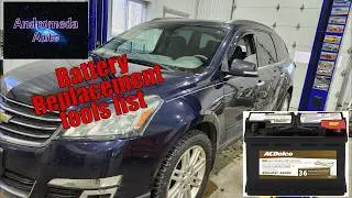 Chevy Traverse Battery Location and Install with the List of Tools YOU NEED!