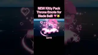 Kitty Throne Emote in Blade Ball!! 🐱🎀