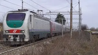 Электровоз FS E402B-132 с поездом №017Б Москва &ndash; Ницца