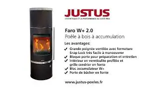 JUSTUS FARO W+ 2.0 - Po&ecirc;les &agrave; bois &agrave; accumulation