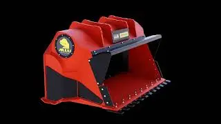 ALLU Asphalt Bucket - animation