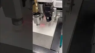 Chinese digital flatbed cutter with vibe knife #cnc