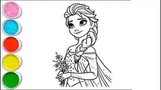 Easy Elsa Drawing Tutorial | Frozen Character Drawing for Beginners