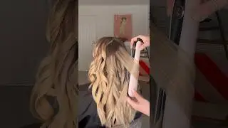 Flat Iron Curls With A Wide Plate Straightener #curls #hairgoals #hair