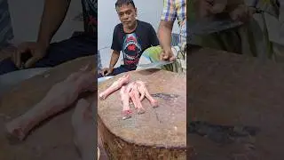 Excellent deshi goat nehari paya cutting |