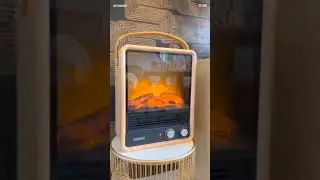 Portable Mini Electric Fireplace Heater,Small Room Space Heaters for Indoor#amazon