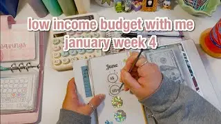 weekly low income budget with me | sinking funds and savings