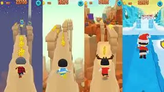 TAG WITH RYAN SANTA VS WASHINGTON VS REINDEER VS ATLANTIC RYAN EGG SURPRISE HALLOWEEN GAMEPLAY
