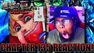 ANIME ONLY READS AOT MANGA AND CHAPTER 135 GOTTA BE THE WILDEST ONE YET! | AOT Manga Reaction Part 5