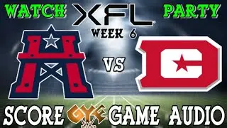 XFL Week 6 MNF Live Stream: Houston Roughnecks vs D.C. Defenders WATCH PARTY w/Game Audio