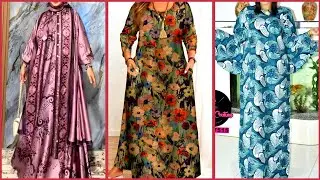 Beautiful and Stylish Women's Modern Printed Abaya Design Ideas 2025
