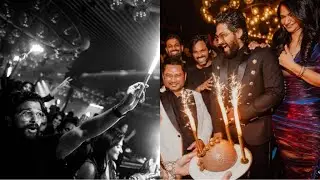 Allu Arjun grand birthday celebration video and photos