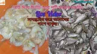 Noras Mom live লাউ দিয়ে চিংড়ি আর পুটি মাছের চচ্চড়ি। #food #recipe #free #foryou @Norasmomkitchen