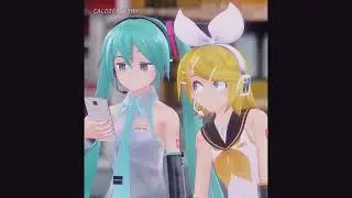 [MMD] Rin and Miku should kiss tbh Normal And Slow Motion 0.5x Pitch 0,00