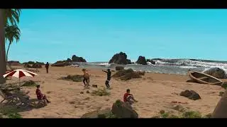 Beach! (3dsMax PhoenixFD)