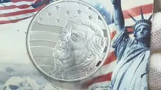 1 oz Proof Trump For President 2020 Silver Round ( w/ CoA)