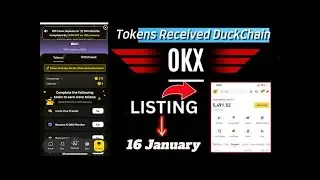 Live DuckChain Tokens Received OKX 🥰🥰 !! DuckChain Tokens Claim And Withdrawal