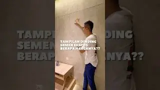 Tampilan Dinding Semen Expose Berapa ya Harganya? #architecture #realestate #house