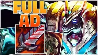 Full AD Nasus Top Lane! | Bloodthirster, Ravenous Hydra, Essence Reaver Build | League of Legends