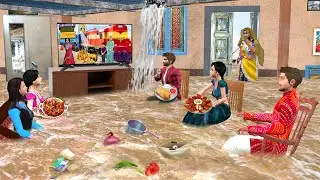 Mumbai Floods में भी TV नहीं छोड़ा Tv Serial Parivar Hindi Kahaniya Moral Stories Funny Comedy Video