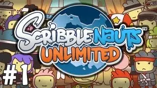 ScribbleNauts Unlimited Walkthrough - Capital City | Let's Play Part 1 | Playthrough Gameplay | PC Wii 3DS