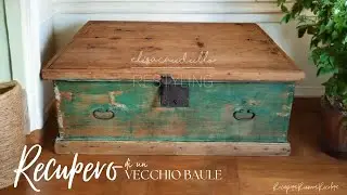 Baule Vintage Restyling | Legno Grezzo, Decap&egrave; e Cera Naturale&rdquo;