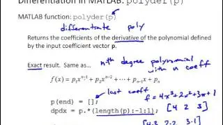 NM7 3 Differentiation in MATLAB