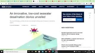 An innovative, low-cost seawater desalination device unveiled