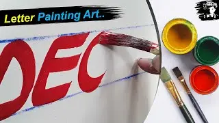 Sign Painting Design Italic Letter Writing Style Art - key of arts