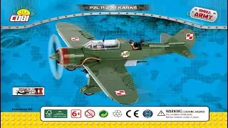 Cobi Instructions | Small Army / WW2 | 5522 | PZL P-23B Karaś