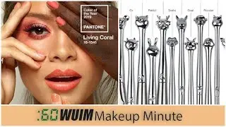 Pantone Picks Living Coral + Cute Animal Makeup Brushes! | Makeup Minute