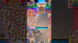 +100 Canon carts 😱.. #clashroyale #shorts