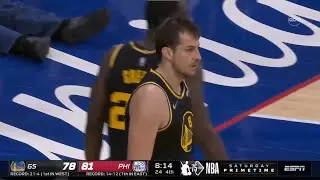 Bjelica instantly proves the commentator wrong with a deep 3 😂😂| Warriors vs 76ers