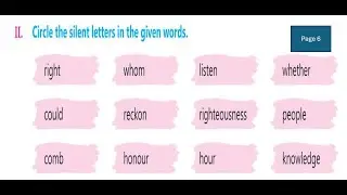 chapter 1, Rhetorical questions, noun, pronoun, antecedent, silent letters, vocab, prefix, suffix