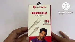 Makpower data cable DC 63 type c new lunch 2022 unboxing