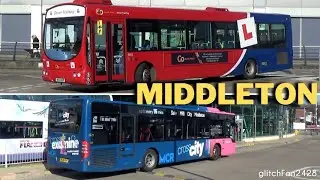 Buses at Middleton Interchange, England 2022