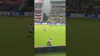 Abhishek Sharma warm up walk in  stadium  vca stadium jamtha Nagpur#indian #teamindia  #vairalvideo