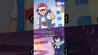 Ash Charizard Vs Alain Charizard #best #pokemon #ash #good #anime #like #ashkechum #edit #short #