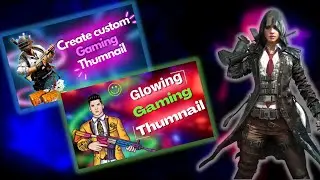 How to make gaming thumnail | make glowing gaming thumnail | pubg thumnail | bgmi montage thumnail