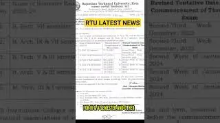 RTU III AND V SEMESTER EXAM POSTPONED 📃📝#rtu