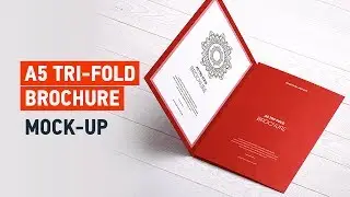 Tri-Fold A5 Brochure Mock-up