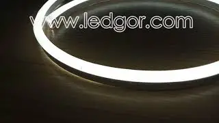 24v slim led neon flex 9*18mm warm white | Ledgor
