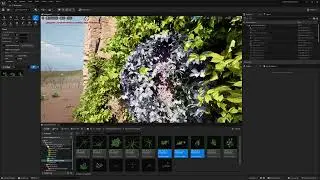 UE5 Landscaping Vines 3 Assets  ( Editor )