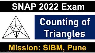SNAP 2022 Exam: Counting of Triangles || 15 Seconds Shortcut || Mission SIBM, Pune