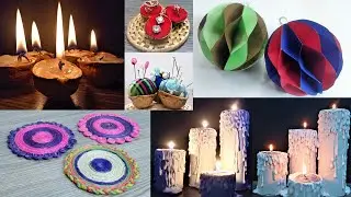 Home Decor Ideas | DIY Candle Holder | Paper Ball | DIY Coaster | Walnut Craft  | Best out of waste