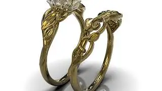Leaves Ring Set